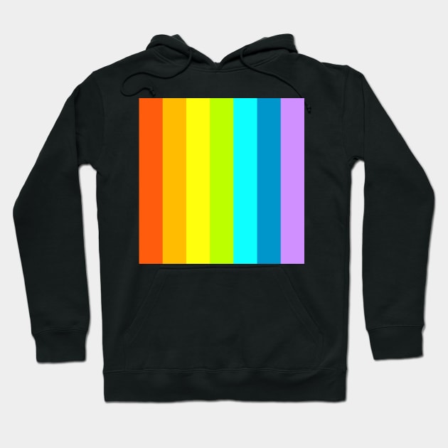 Vertical Rainbow Hoodie by Jennifer